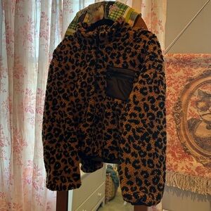 Animal Print Fleece Jacket